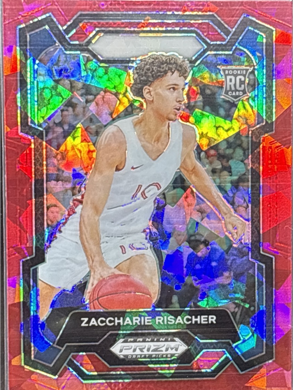 Panini Prizm Zaccharie Risacher Red Holo Rookie Card